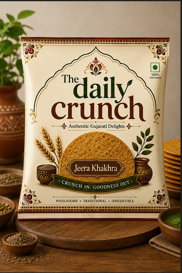 The Daily Crunch Jeera Khakhra pack