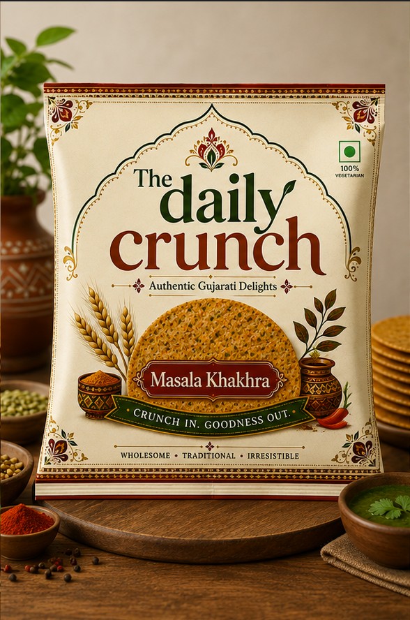 The Daily Crunch Masala Khakhra pack